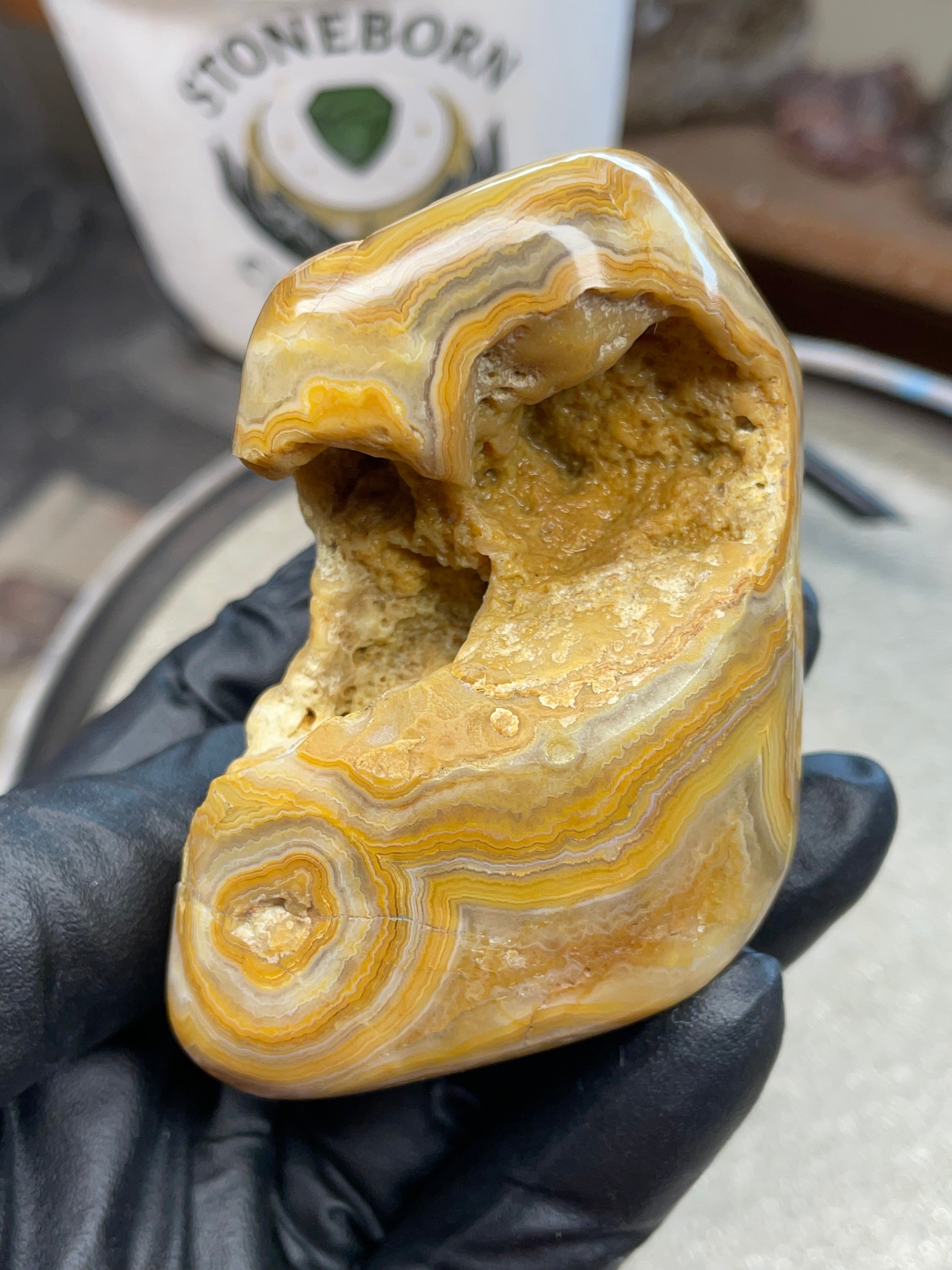 StoneBorn Creations Hand-Polished Crowley Ridge Lace Agate
