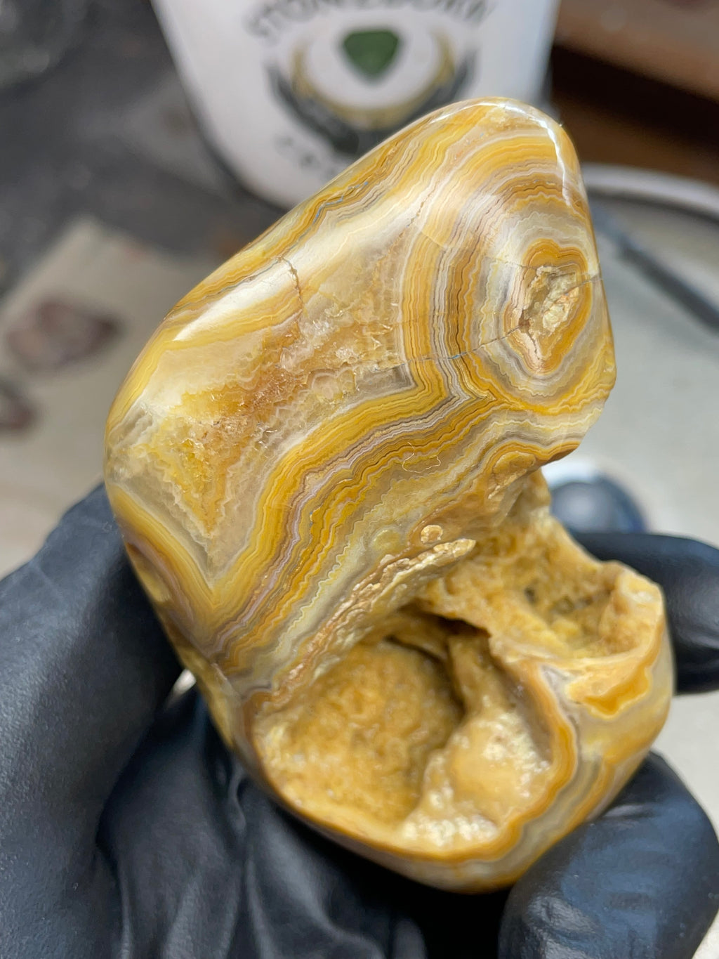 StoneBorn Creations Hand-Polished Crowley Ridge Lace Agate