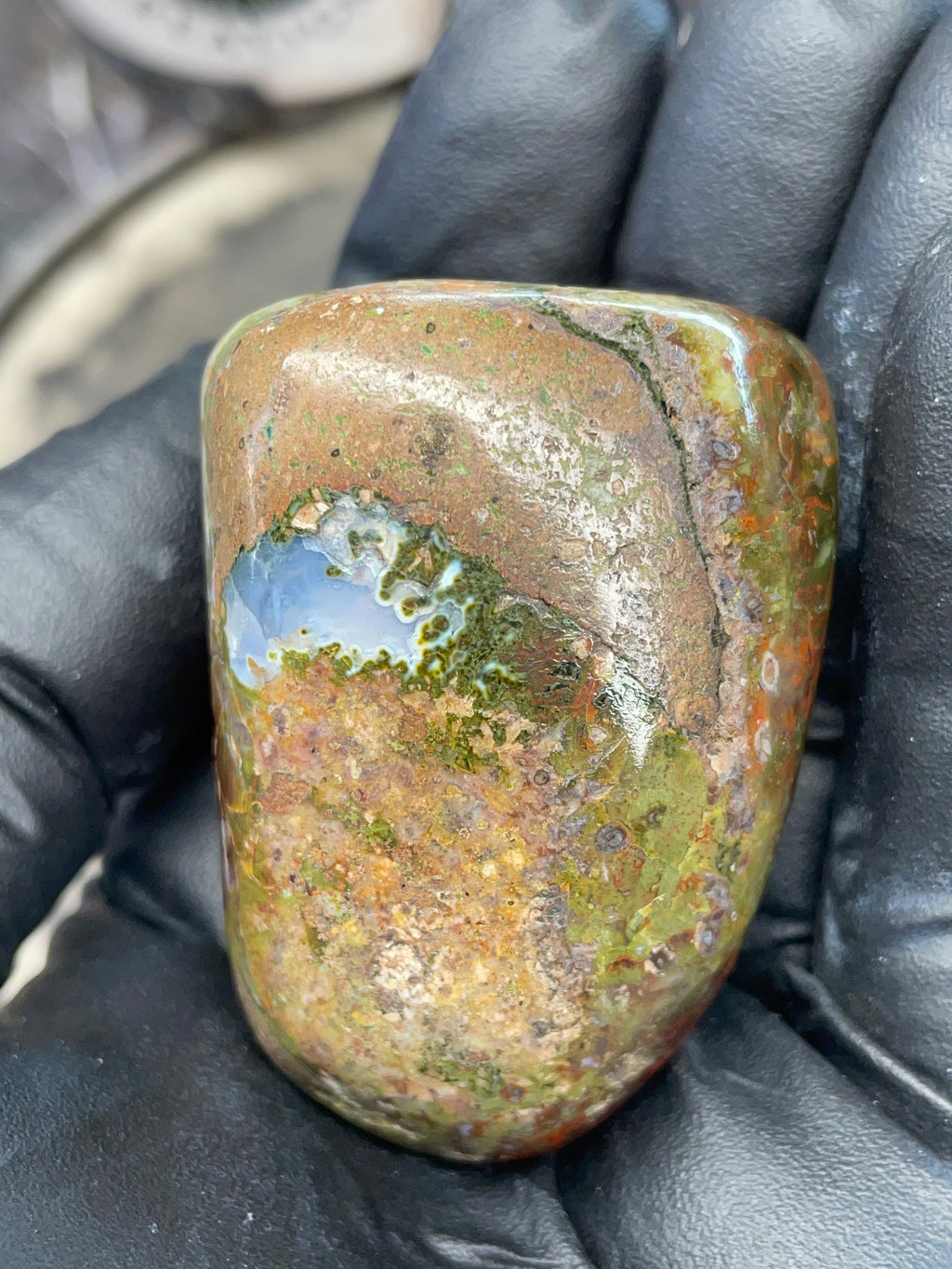 StoneBorn Creations – Polished Red & Green Jasper Stone | Before & After Reveal