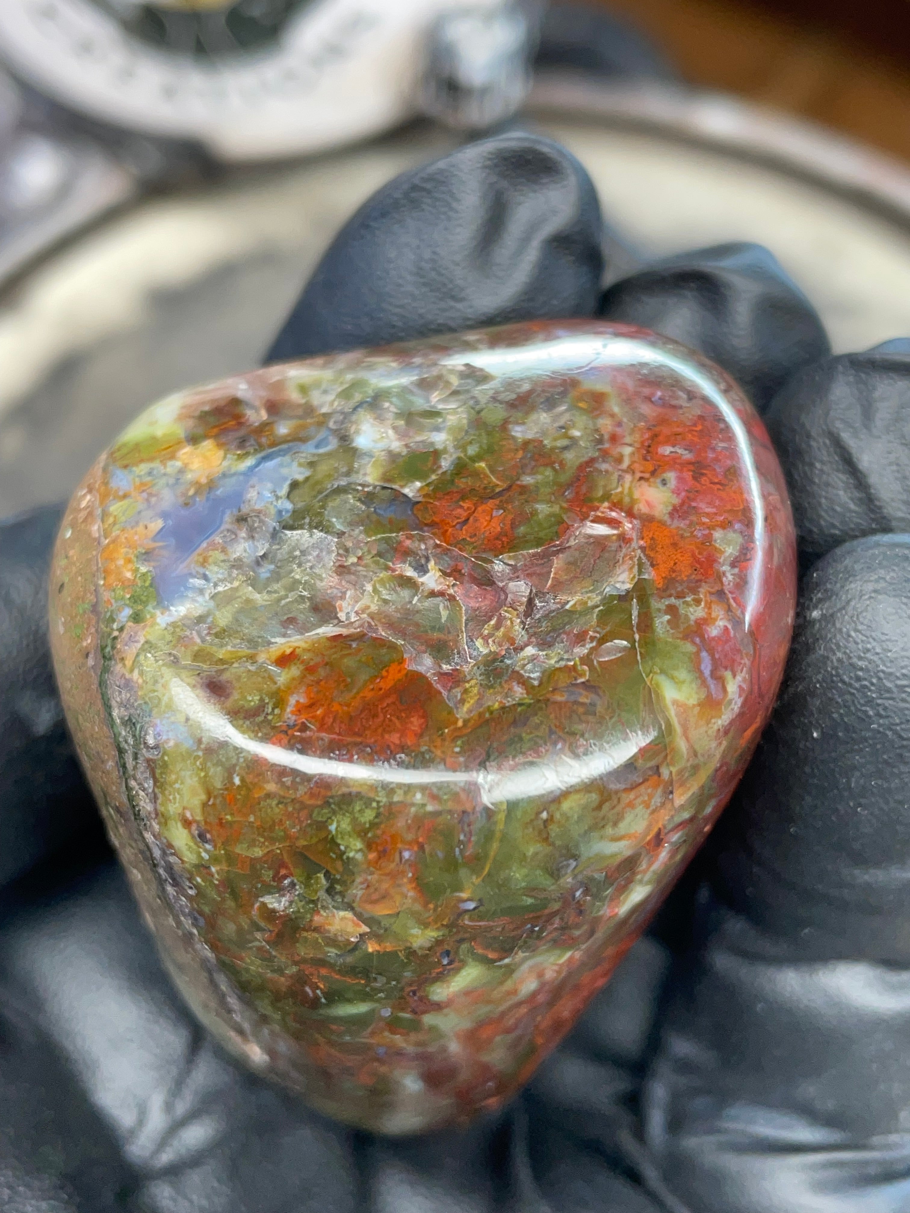 StoneBorn Creations – Polished Red & Green Jasper Stone | Before & After Reveal