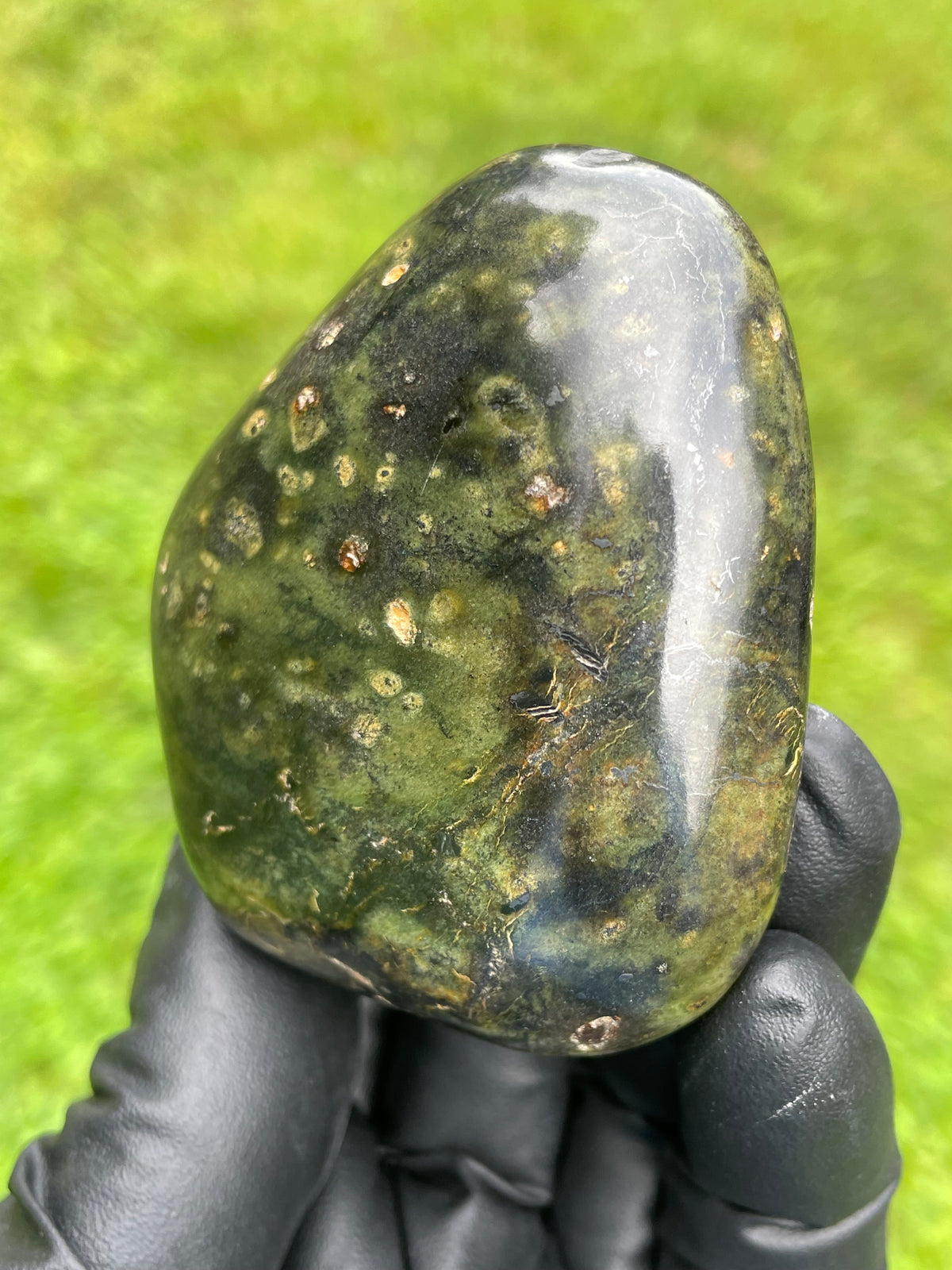 StoneBorn Creations Vermont Greenstone Freeform – Hand-Polished Natural Stone