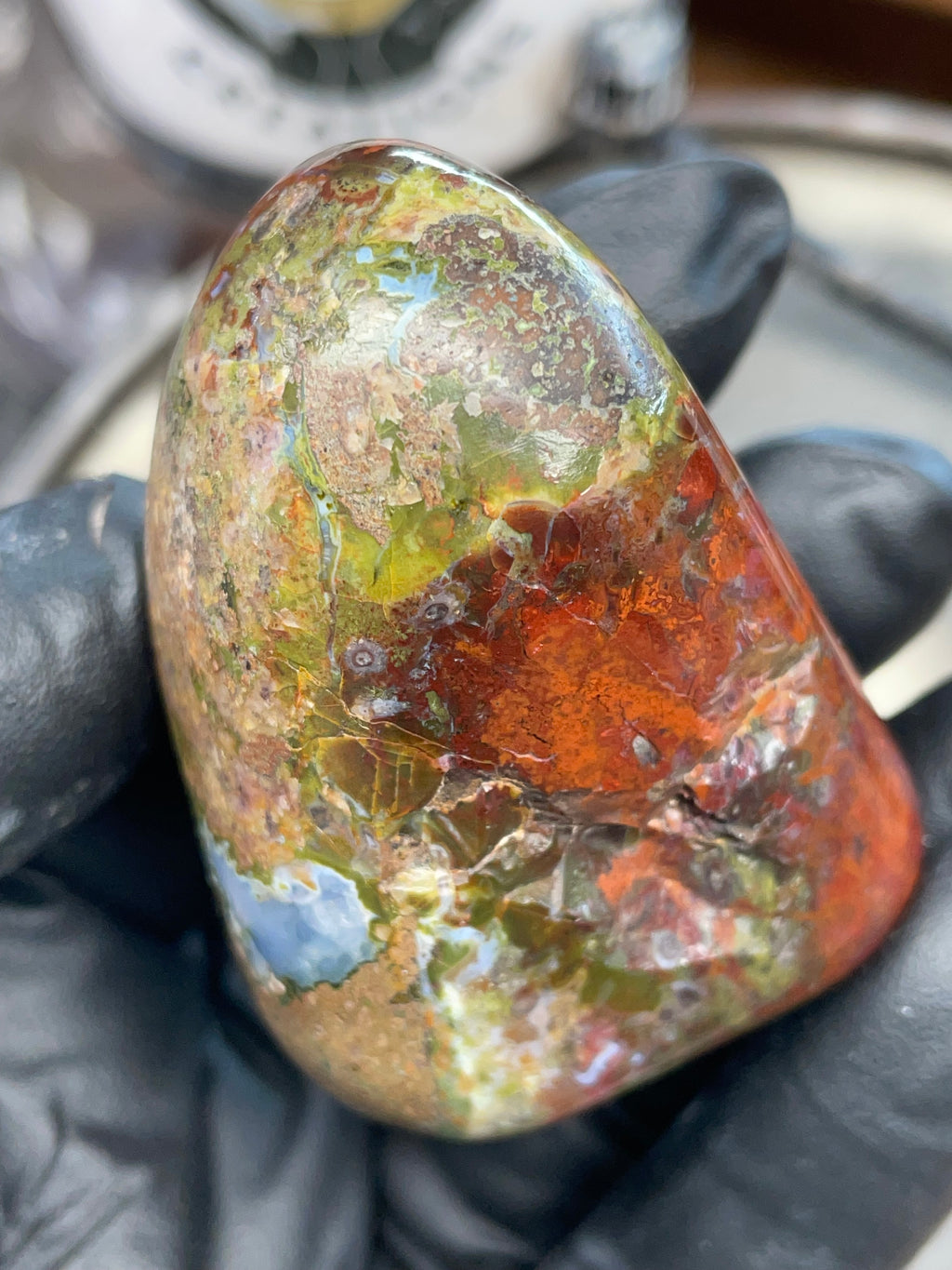 StoneBorn Creations – Polished Red & Green Jasper Stone | Before & After Reveal