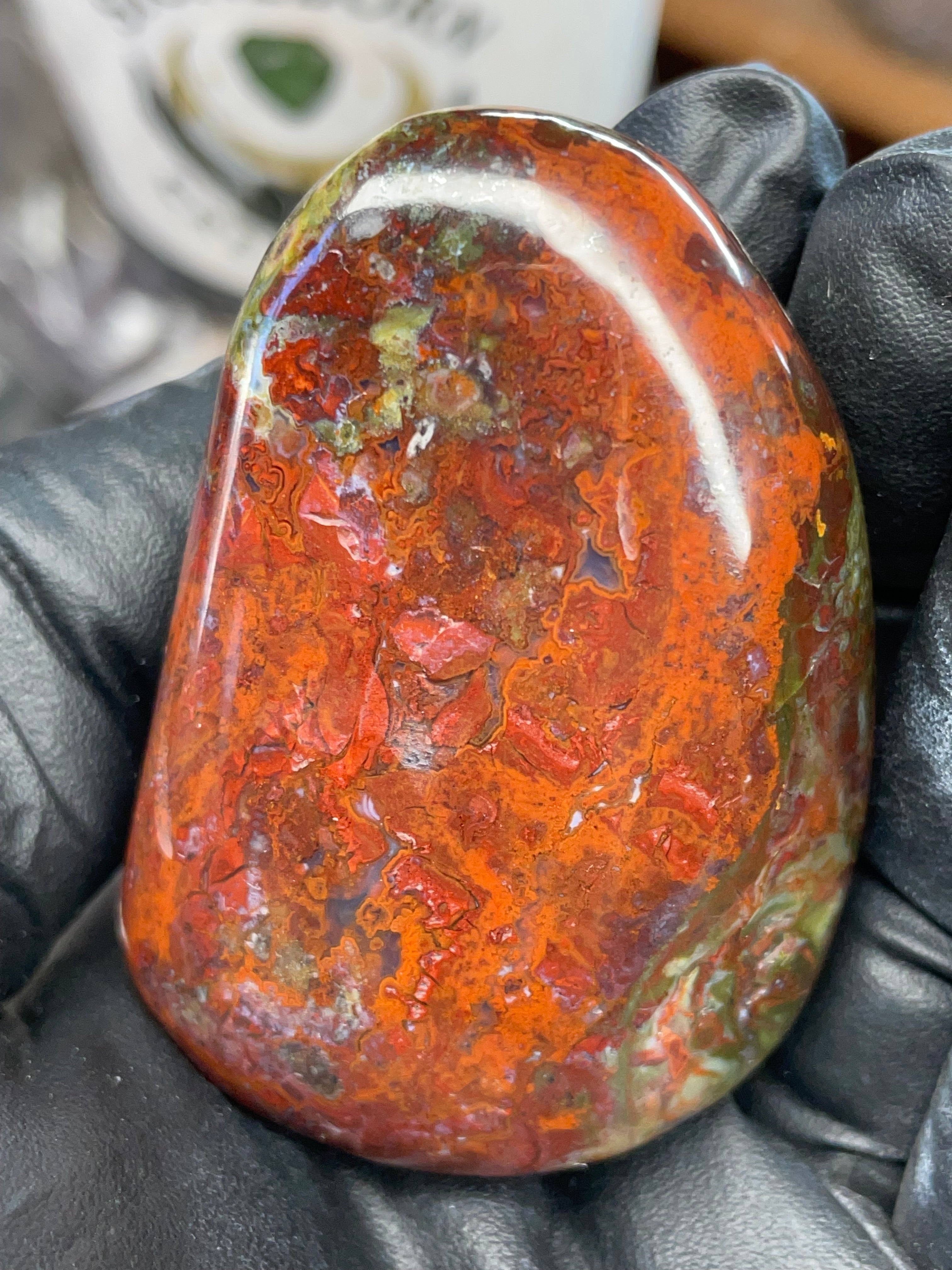StoneBorn Creations – Polished Red & Green Jasper Stone | Before & After Reveal