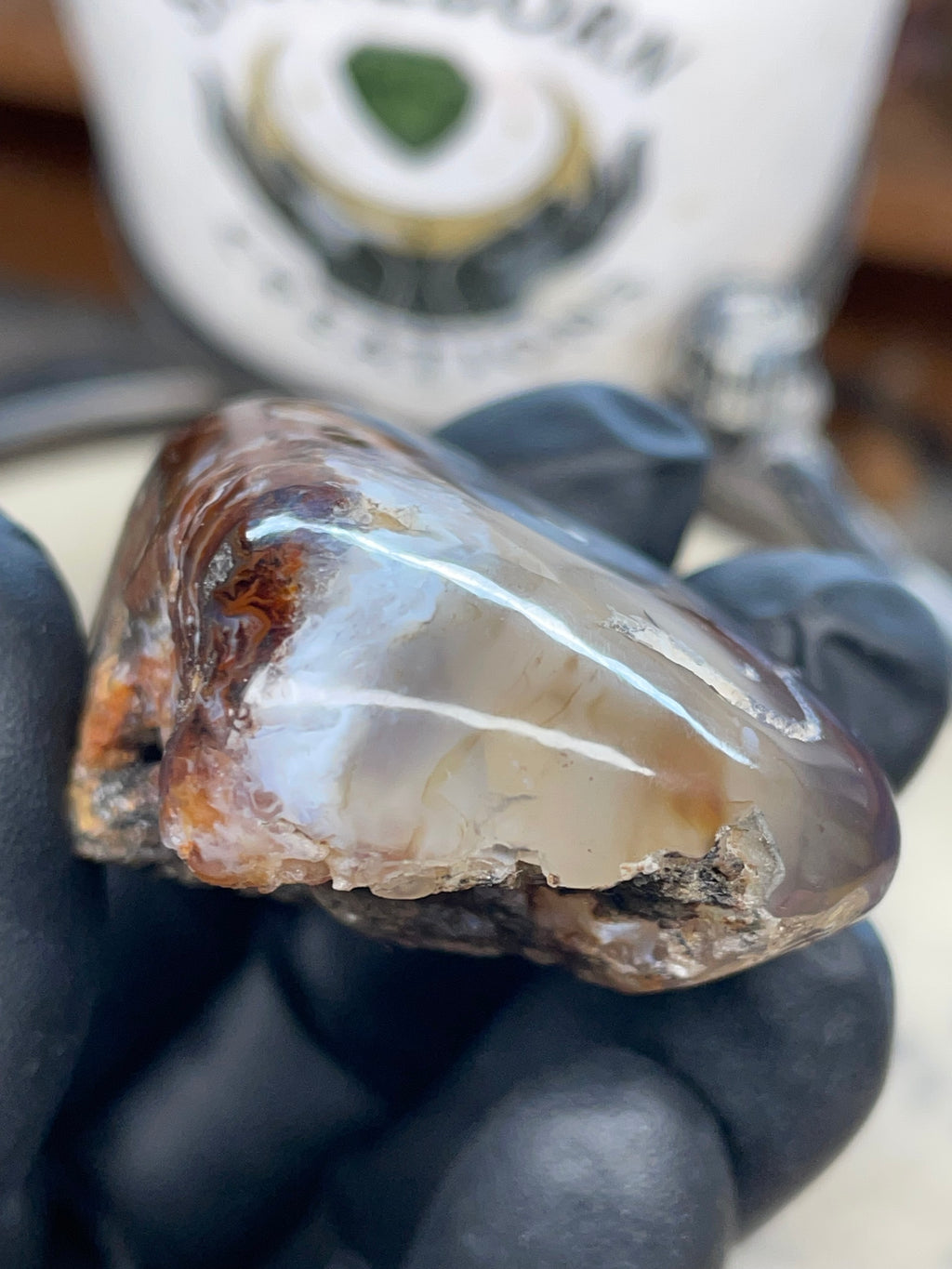 StoneBorn Fire Agate — Hand-Polished Natural Transformation