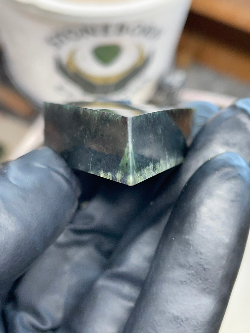 Custom Hand-Polished Green Stone Arrowhead
(StoneBorn Creations – One of One)