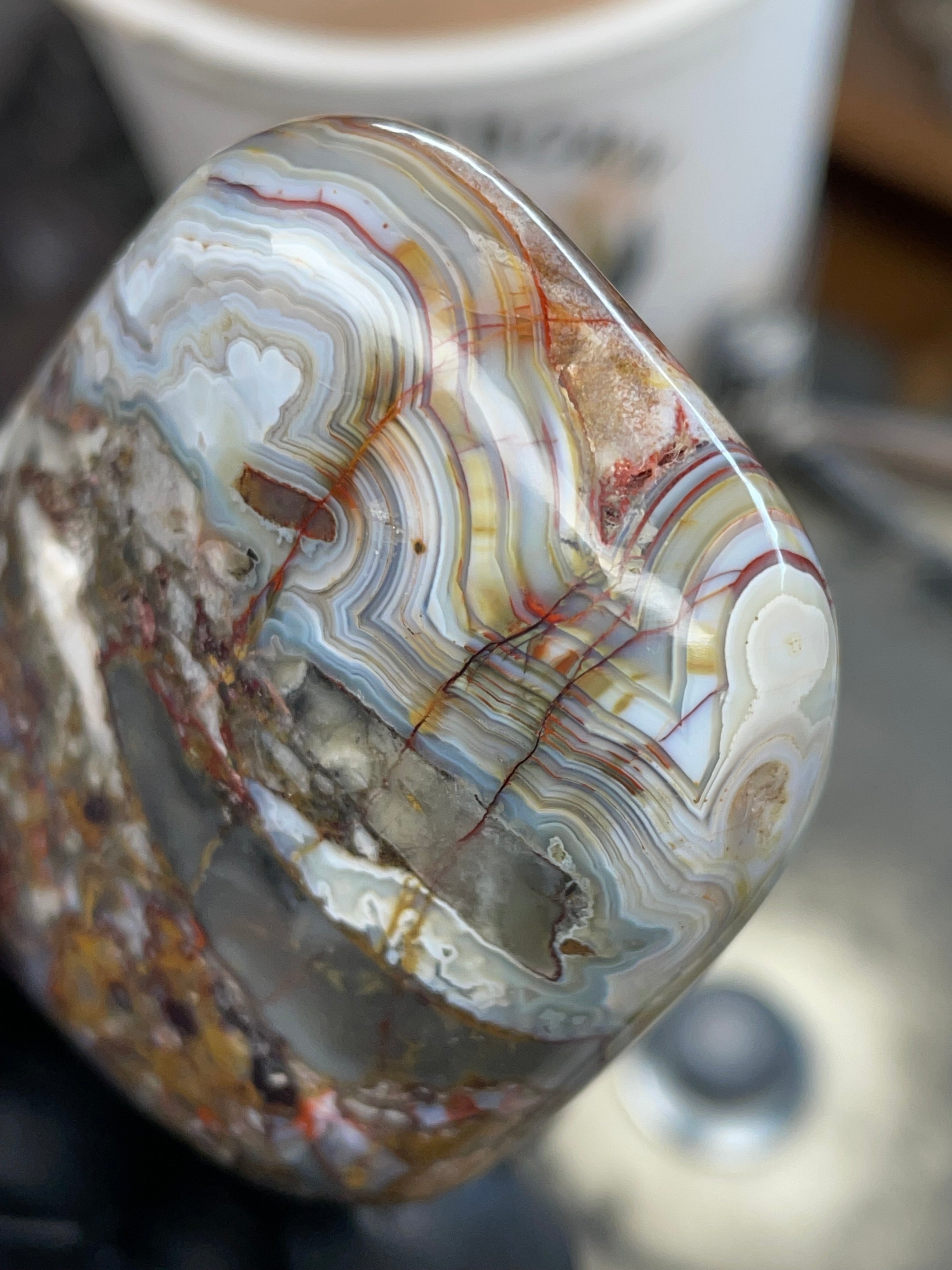 Brecciated Banded Agate (Crazy Lace–type Agate)