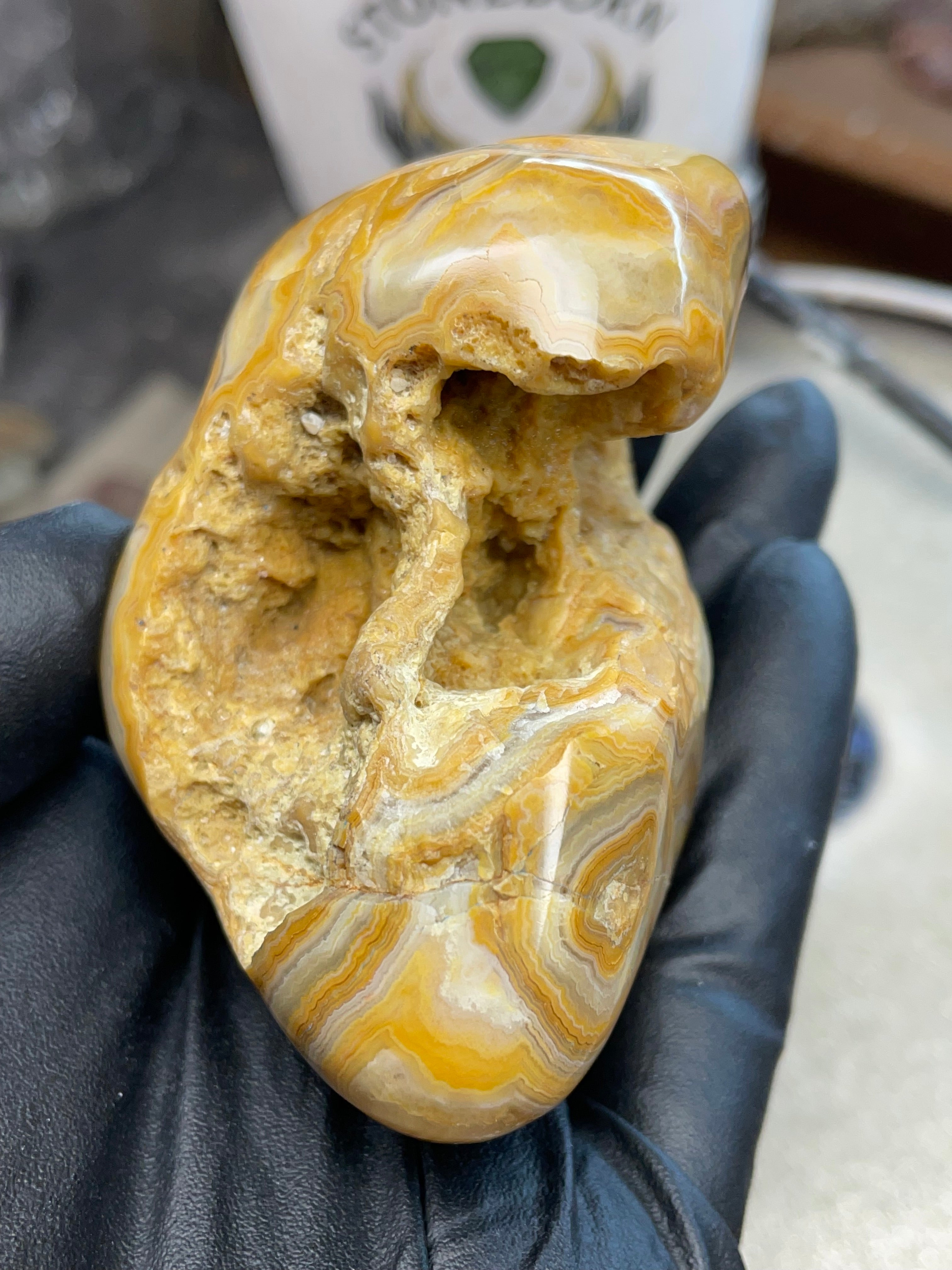 StoneBorn Creations Hand-Polished Crowley Ridge Lace Agate