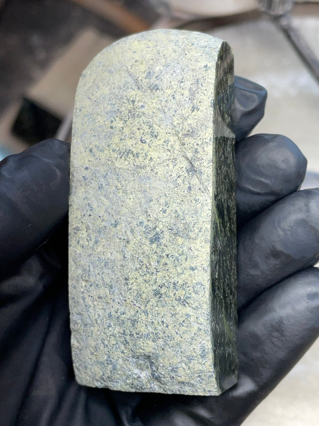 Hand-Polished Green Serpentine Slab | StoneBorn Creations