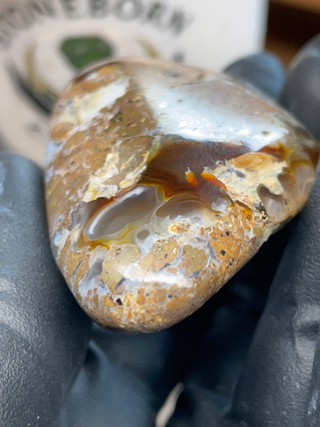 StoneBorn Fire Agate — Hand Shaped & Polished