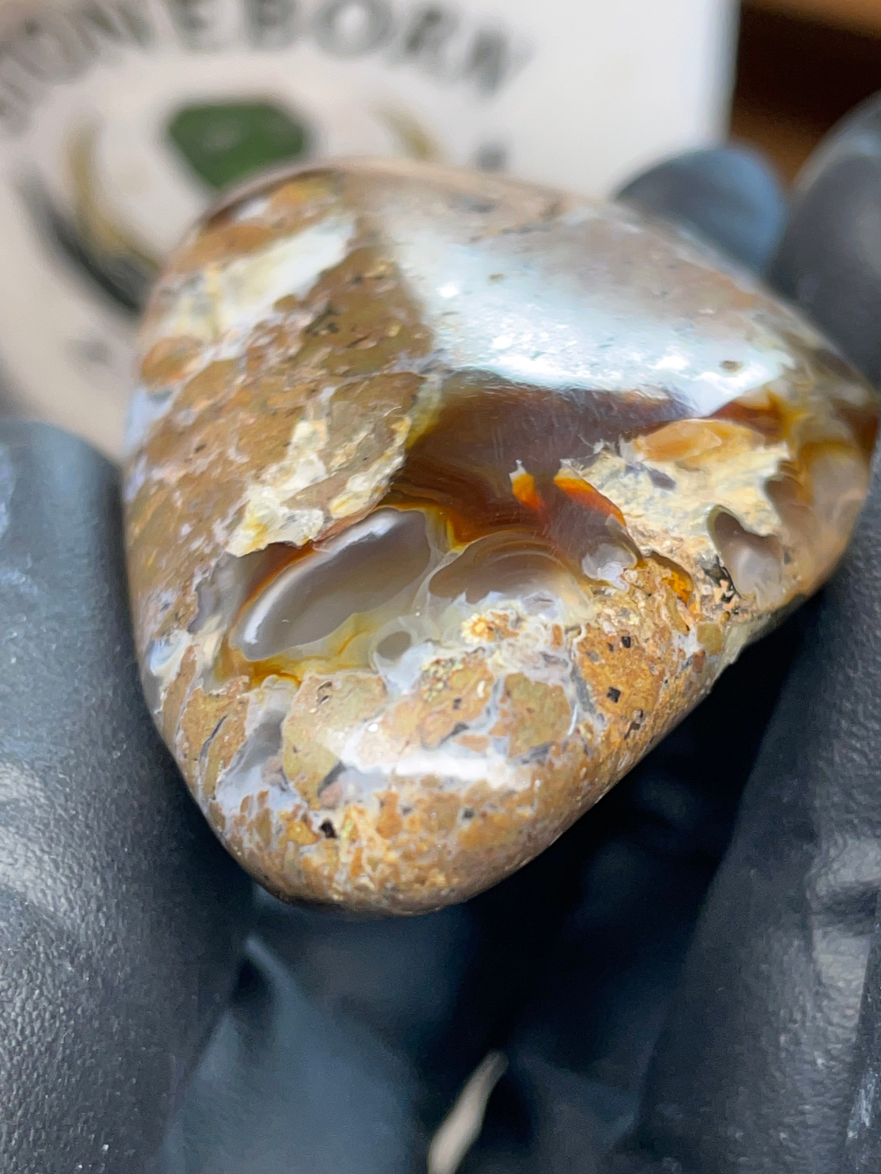 StoneBorn Fire Agate — Hand Shaped & Polished