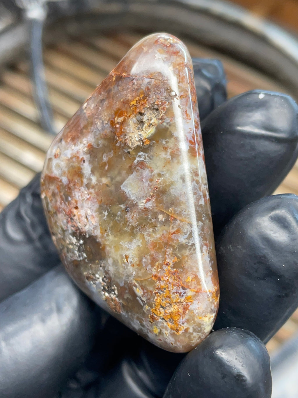 Polished Earth-Toned Agate | Hand-Finished Freeform Stone