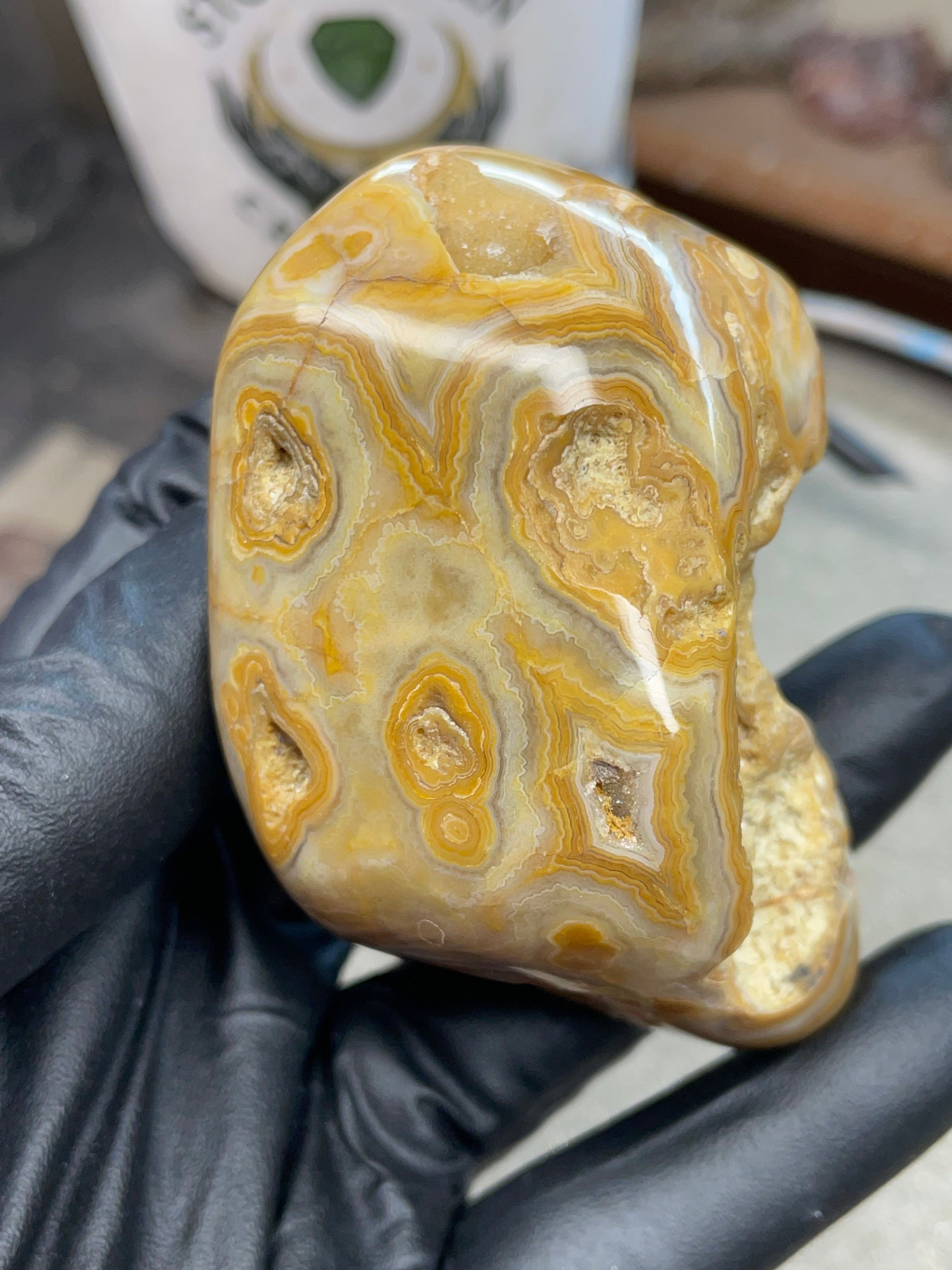 StoneBorn Creations Hand-Polished Crowley Ridge Lace Agate