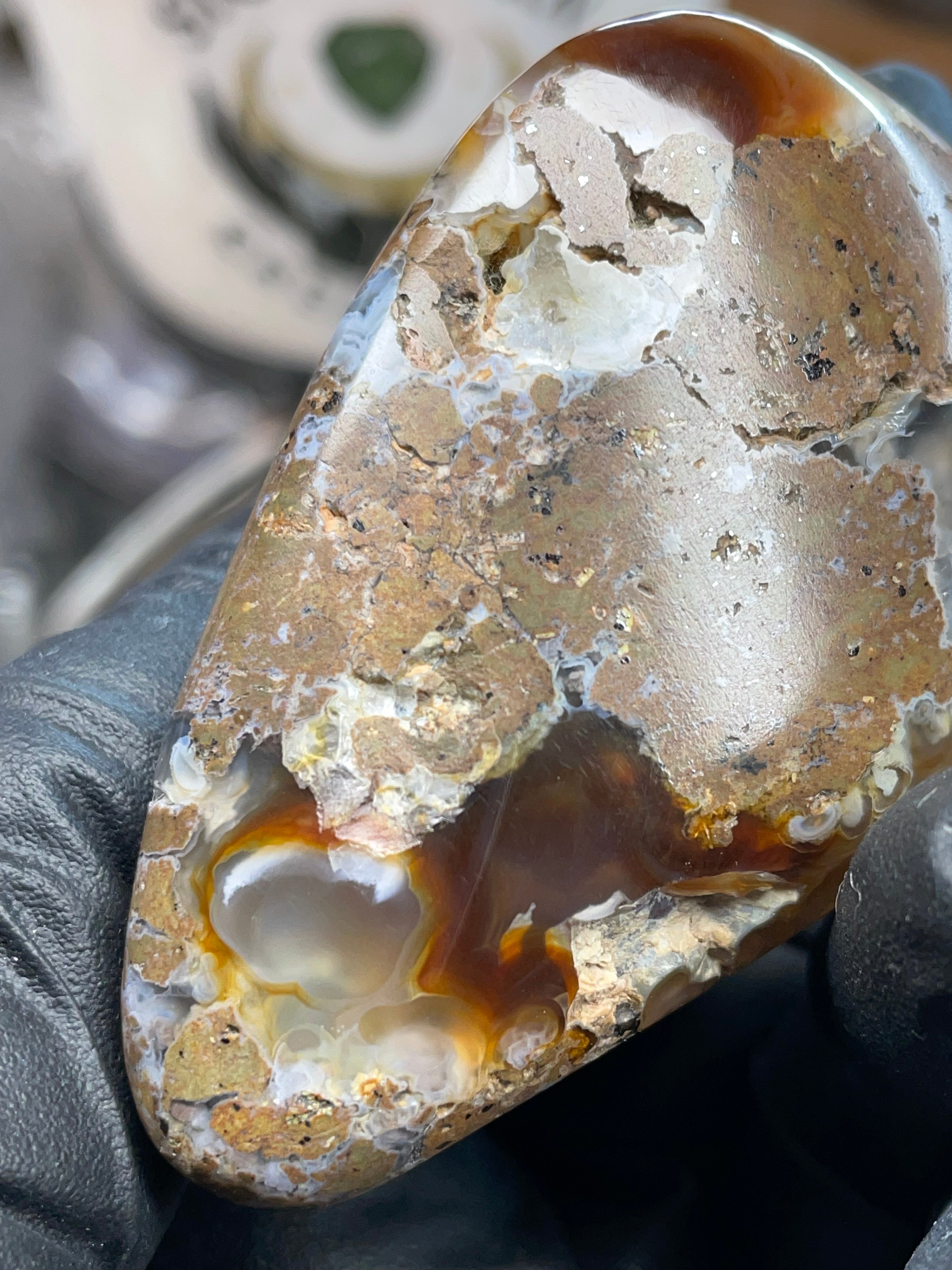 StoneBorn Fire Agate — Hand Shaped & Polished