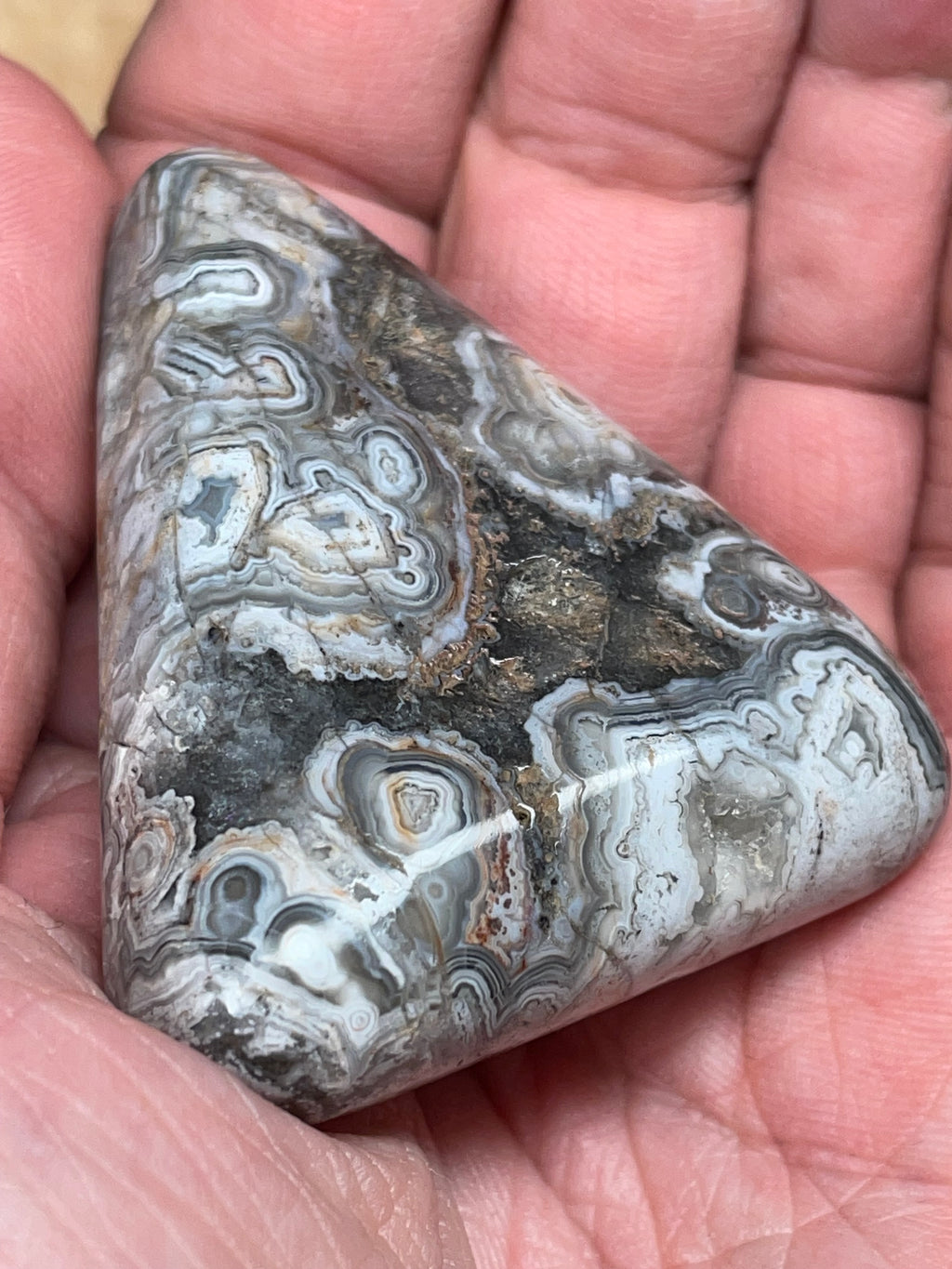 Tuxedo Lace Agate – Hand Polished Natural Stone | One of a Kind