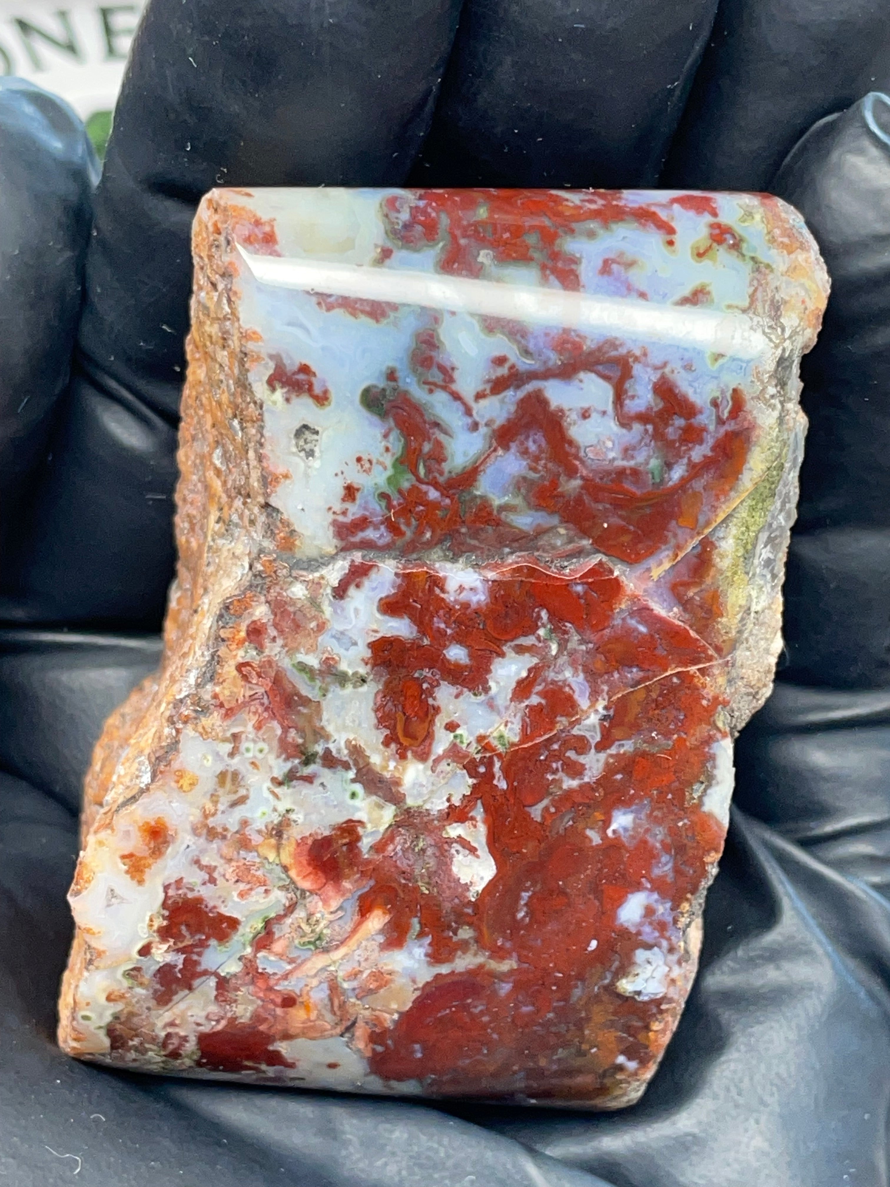 🔥 Fire Agate / Red Lightning Agate – Hand Shaped & Polished | StoneBorn Creations