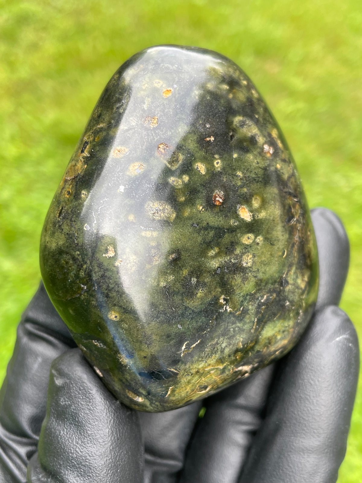 StoneBorn Creations Vermont Greenstone Freeform – Hand-Polished Natural Stone