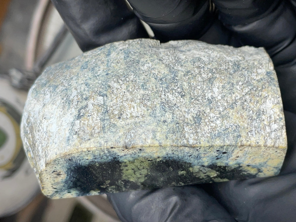 Hand-Polished Dark Green Serpentine Slab | StoneBorn Creations