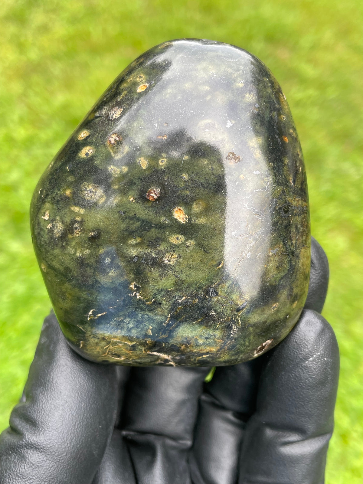 StoneBorn Creations Vermont Greenstone Freeform – Hand-Polished Natural Stone
