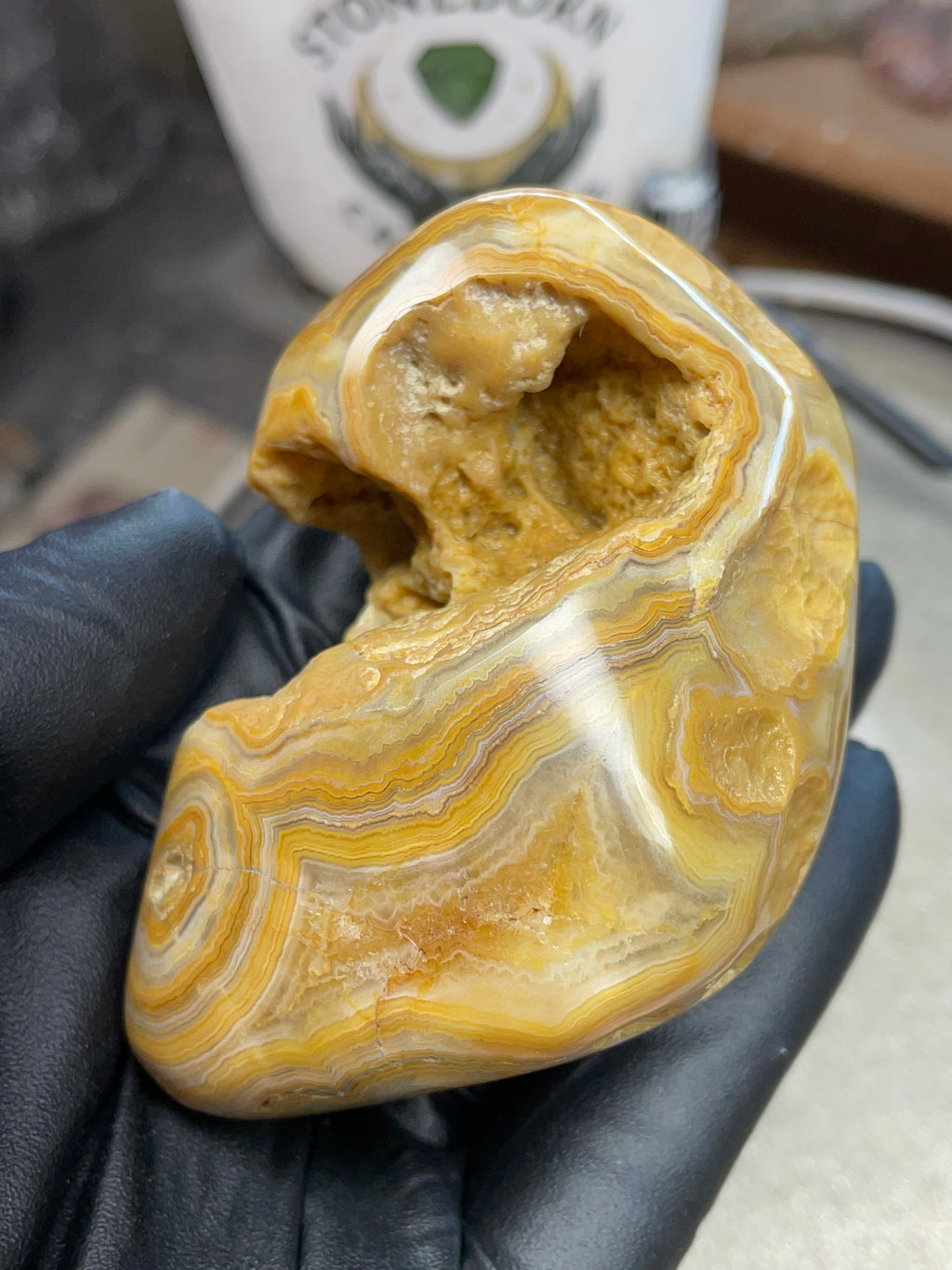 StoneBorn Creations Hand-Polished Crowley Ridge Lace Agate