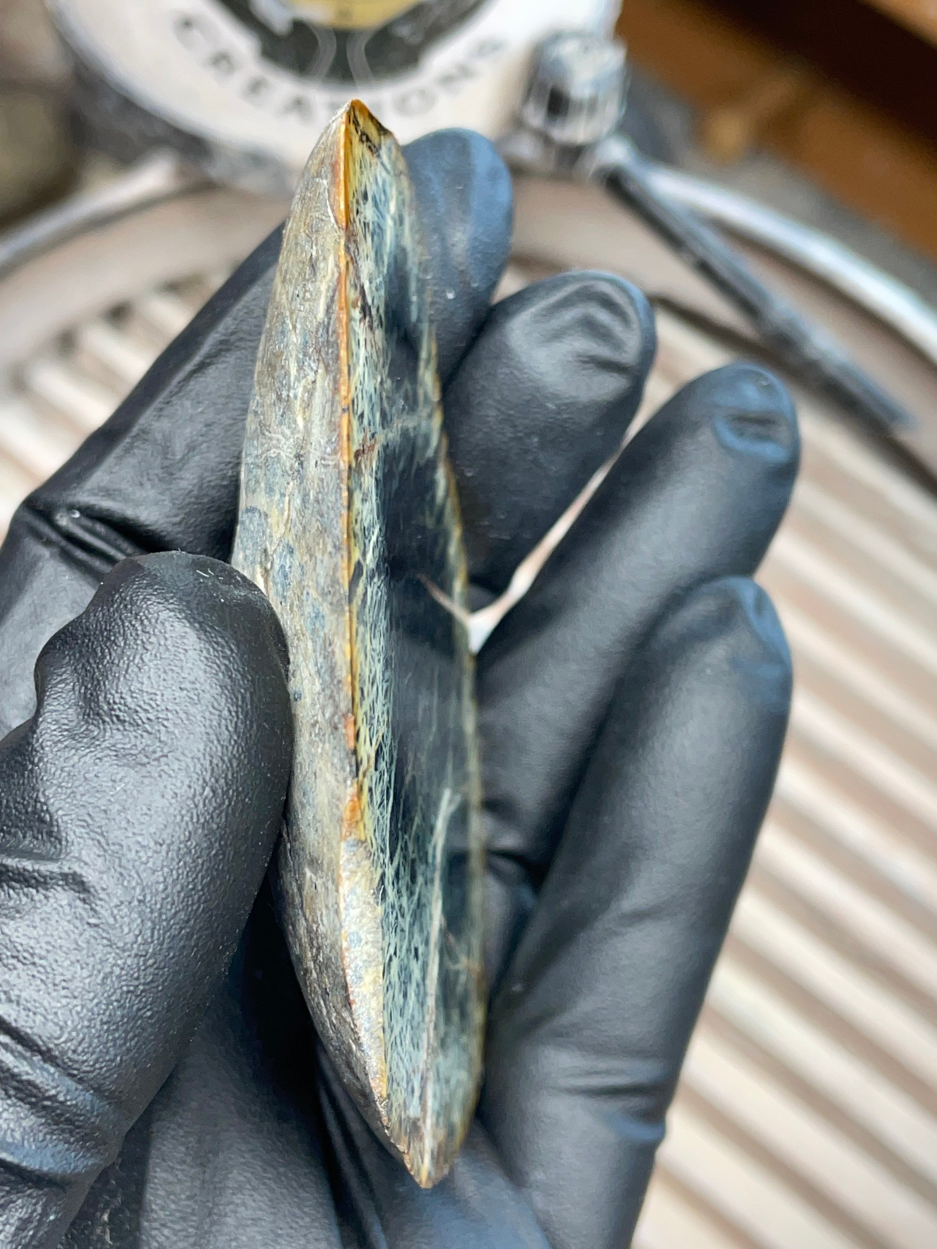 StoneBorn “Midnight Web” Greenstone Slab (One-Side Polished)