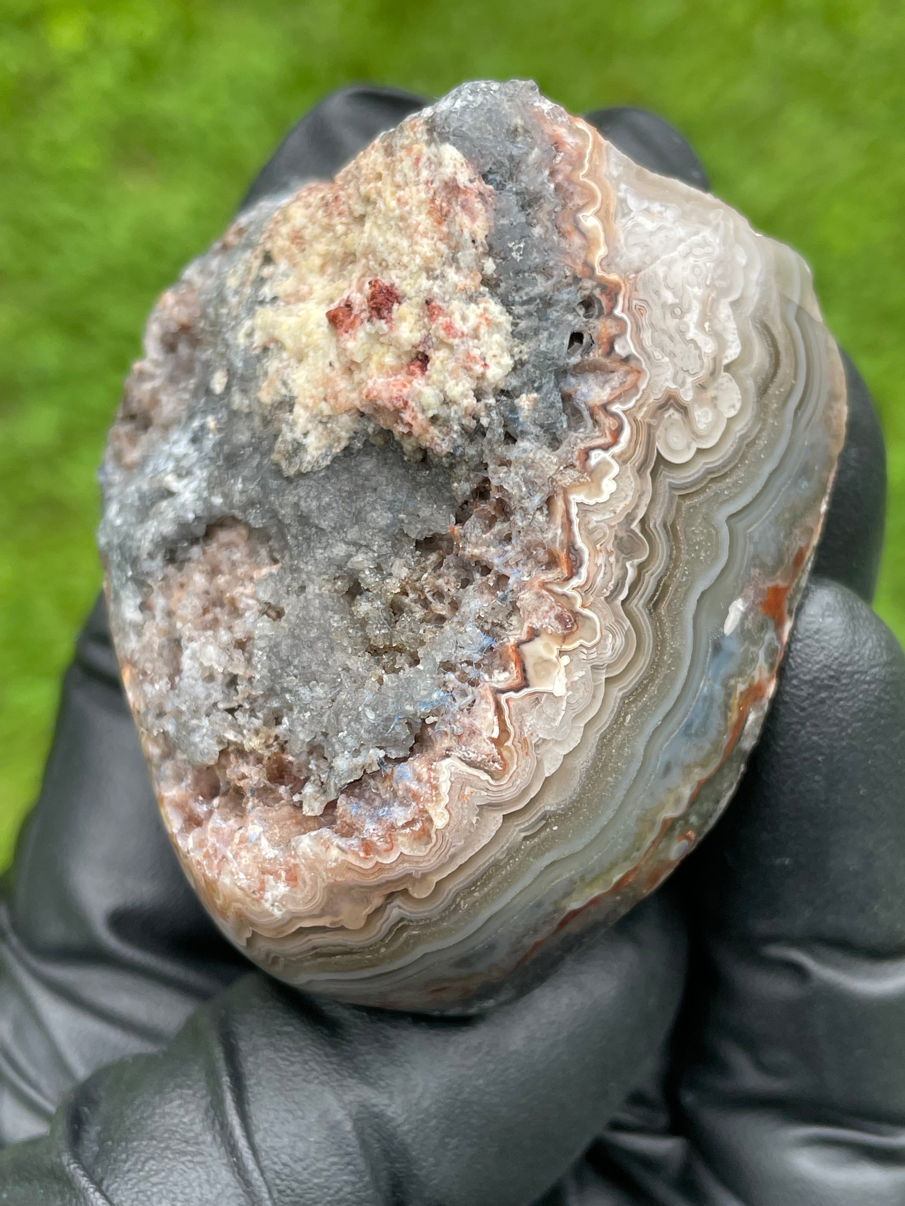 StoneBorn Creations Hand-Polished crazy Lace Agate Freeform