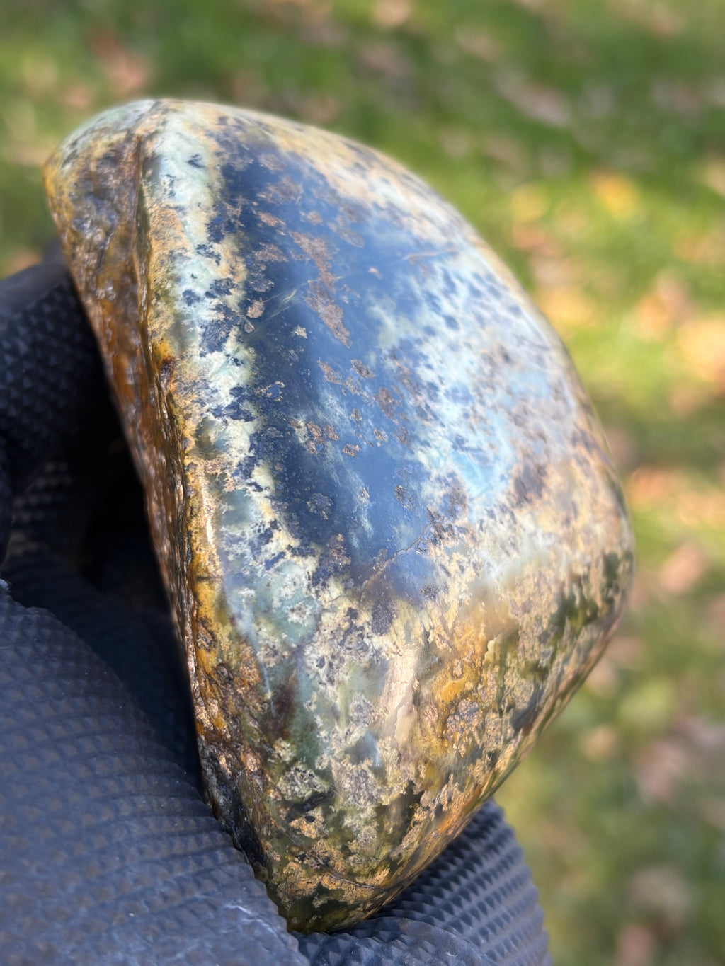 StoneBorn Creations – Natural Green Serpentine Stone | Hand-Polished River Stone