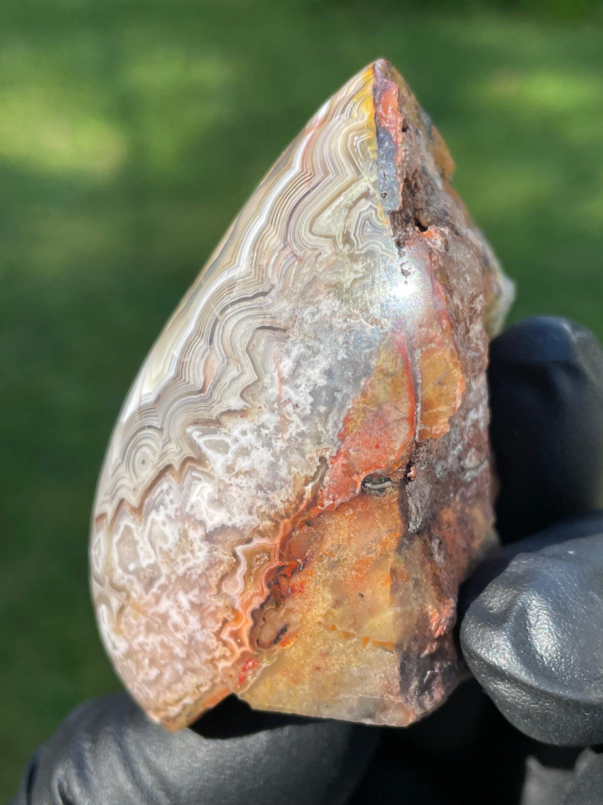 StoneBorn Creations Crazy Lace Agate Freeform – Hand Polished Natural Specimen
