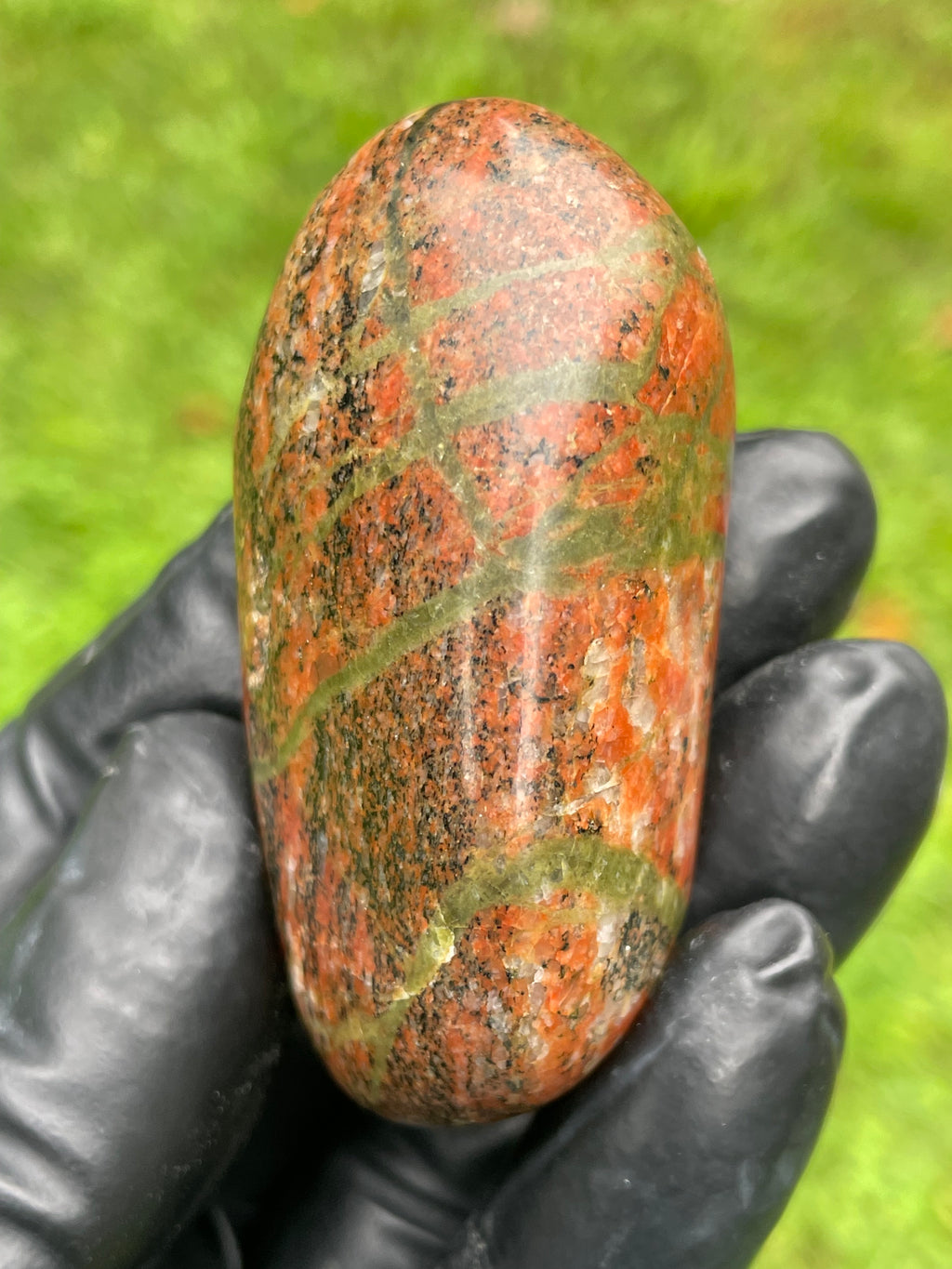StoneBorn Creations Vermont Unakite / Granite – Hand Polished Freeform Stone