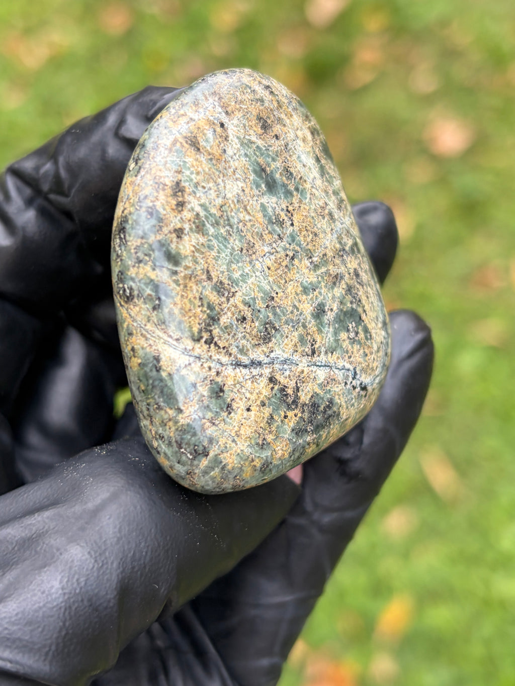 StoneBorn Creations Vermont Greenstone – Hand Polished Stream Stone