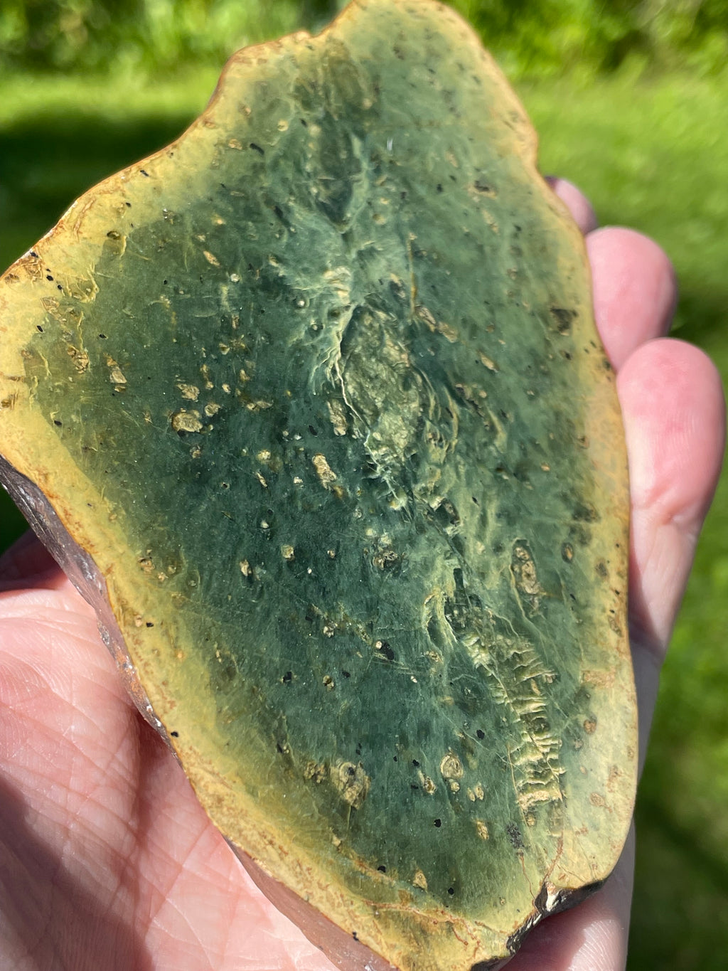 StoneBorn Creations Hand-Polished Vermont Serpentine Bookmatched Pair | One-of-a-Kind Natural Display Stones