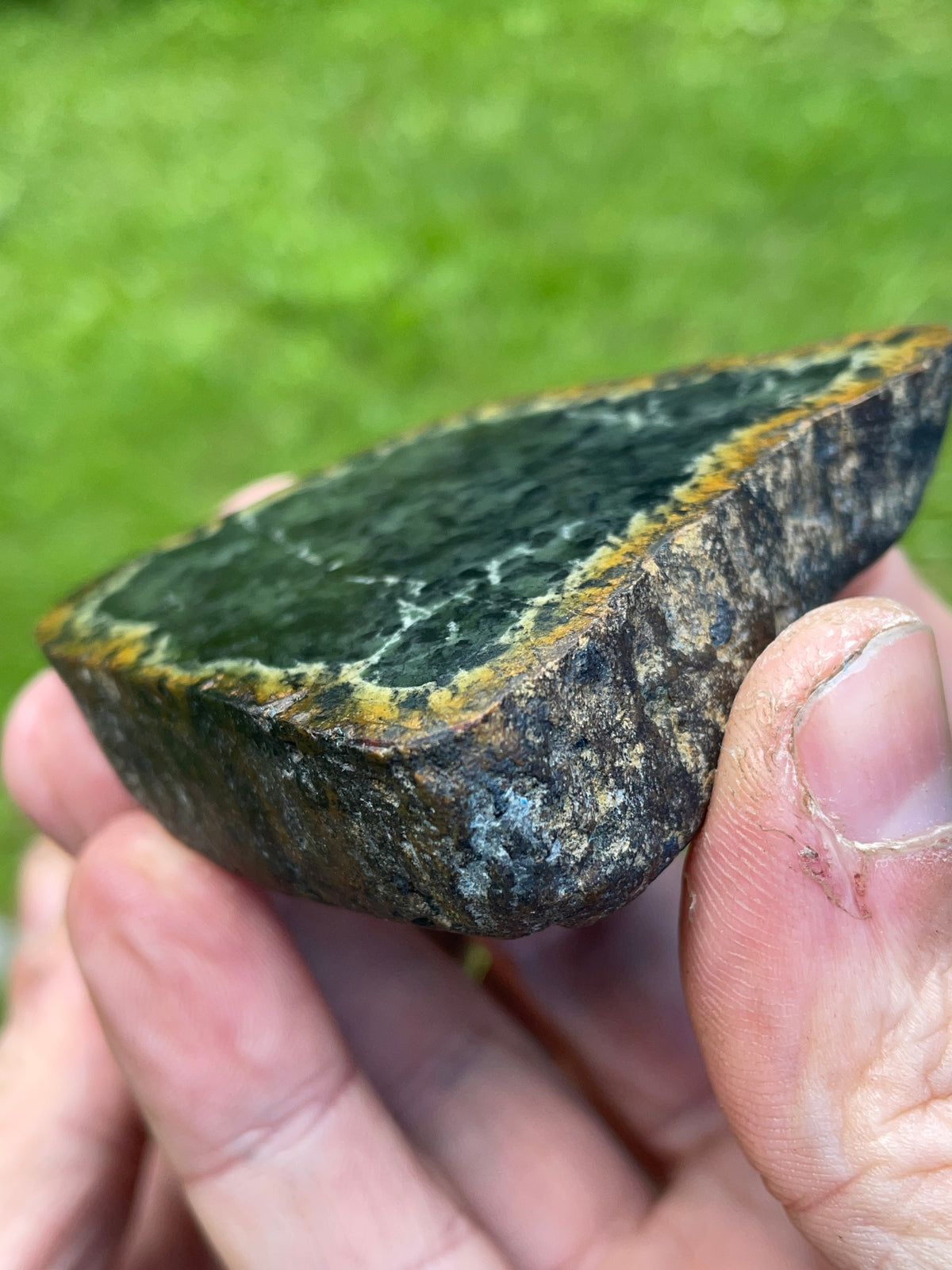 StoneBorn Creations Deep Greenstone Matched Pair – Hand Polished Natural Faces