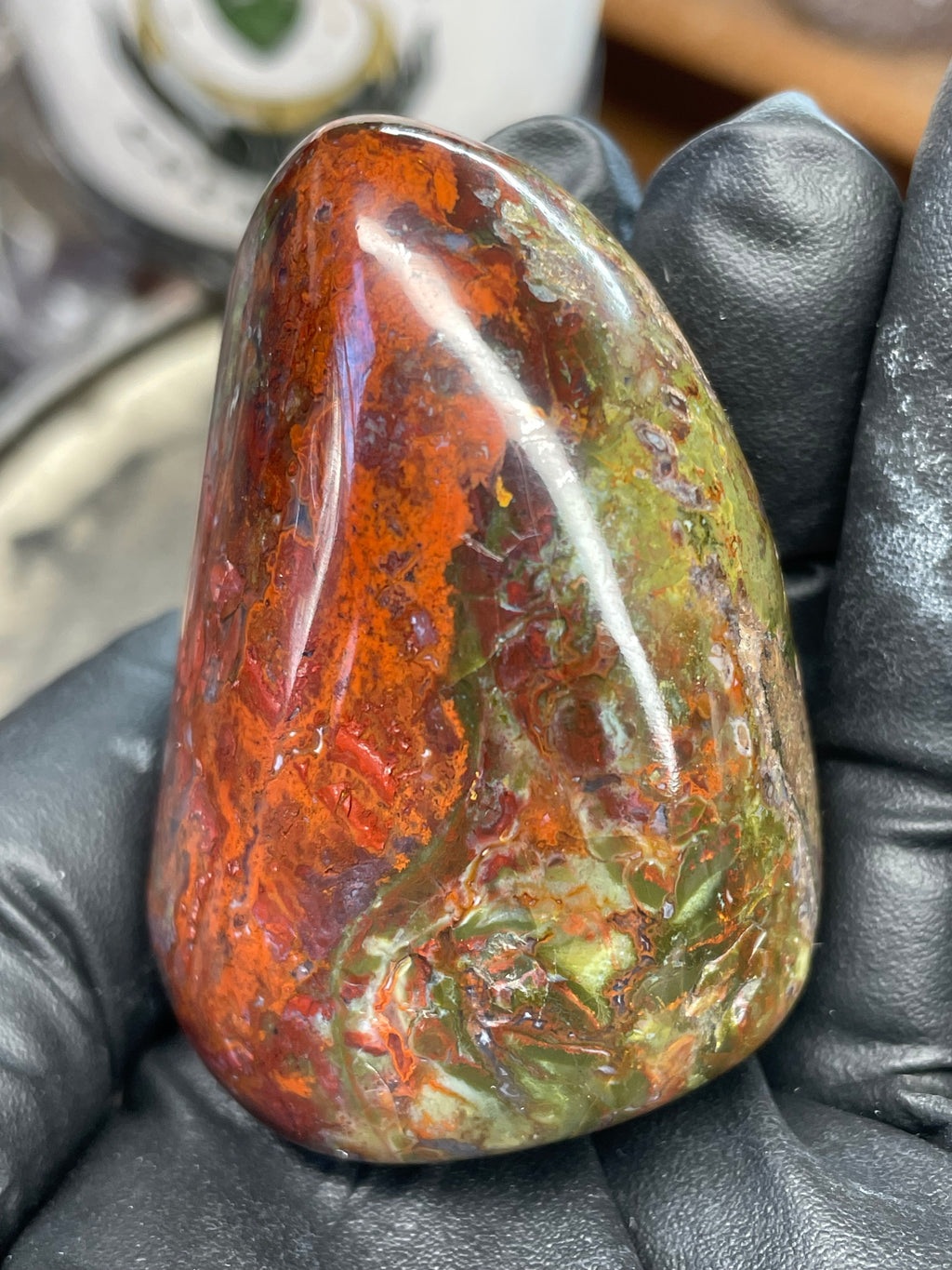 StoneBorn Creations – Polished Red & Green Jasper Stone | Before & After Reveal