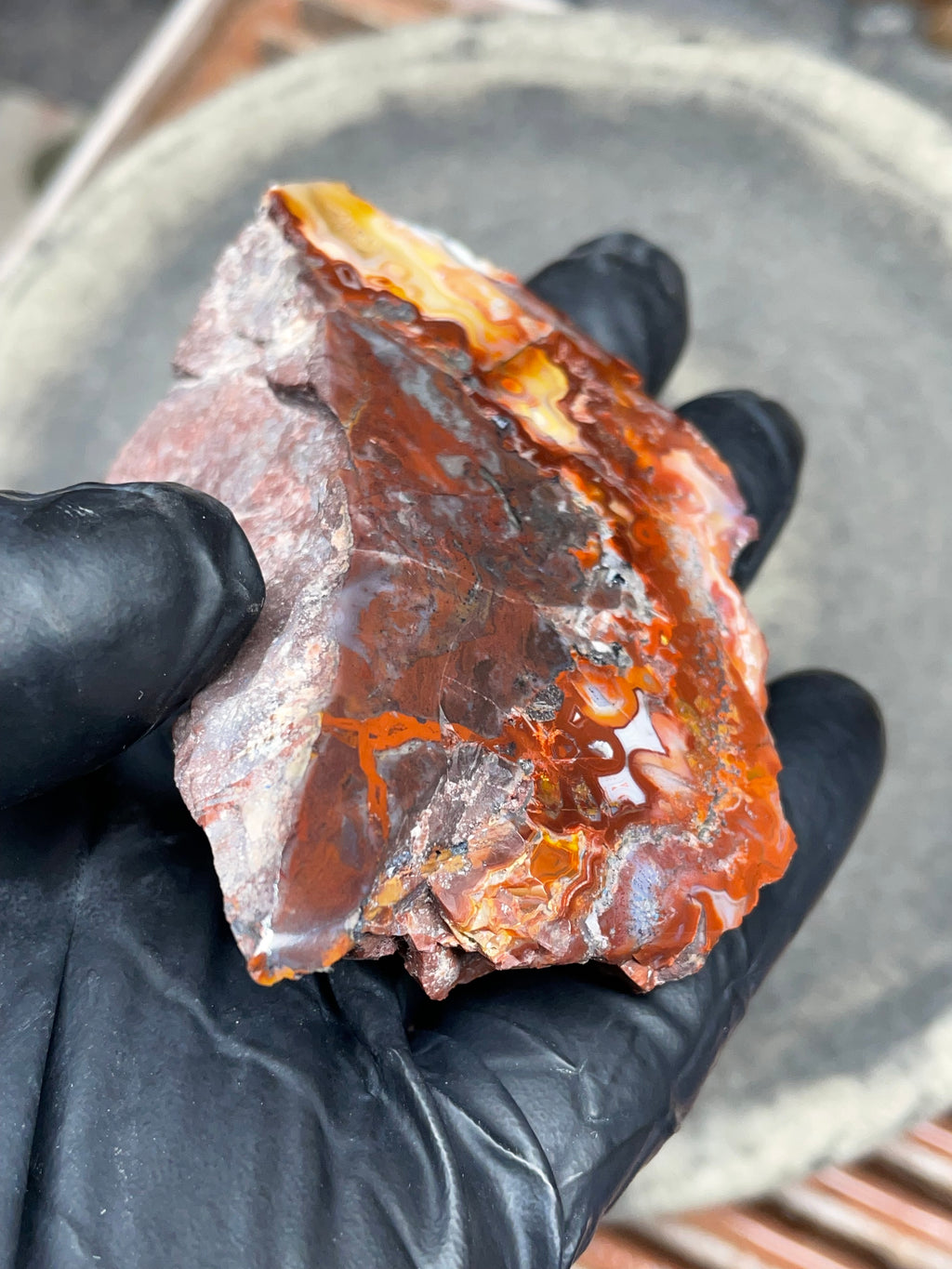 StoneBorn Creations — Hand-Polished Banded Agate (Curved Flat-Lap Polish)